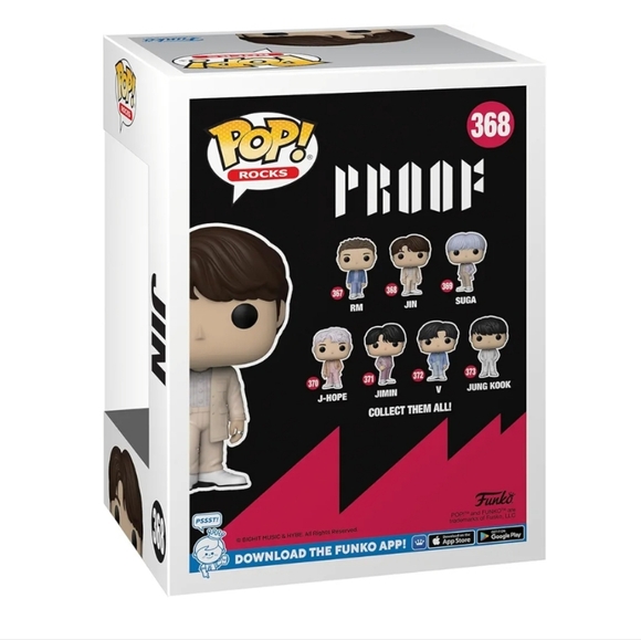 Funko Pop! Rocks: BTS JIN Proof NEW - Picture 2 of 10